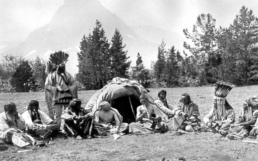 Black and white image of tribe