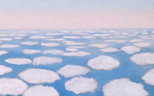 Landscape of melting ice sheet