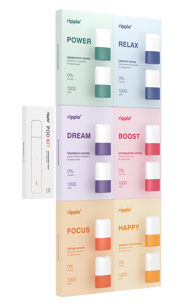 Ripple Plus Inhalers single use and rechargeable aroma diffusers | limited edition flavors ...