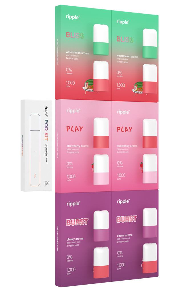 Ripple Plus Inhalers single use and rechargeable aroma diffusers | limited edition flavors ...