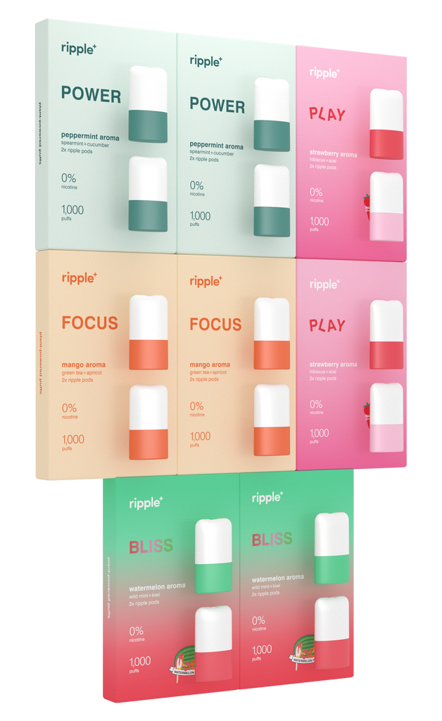 Ripple Plus Inhalers single use and rechargeable aroma diffusers | limited edition flavors ...