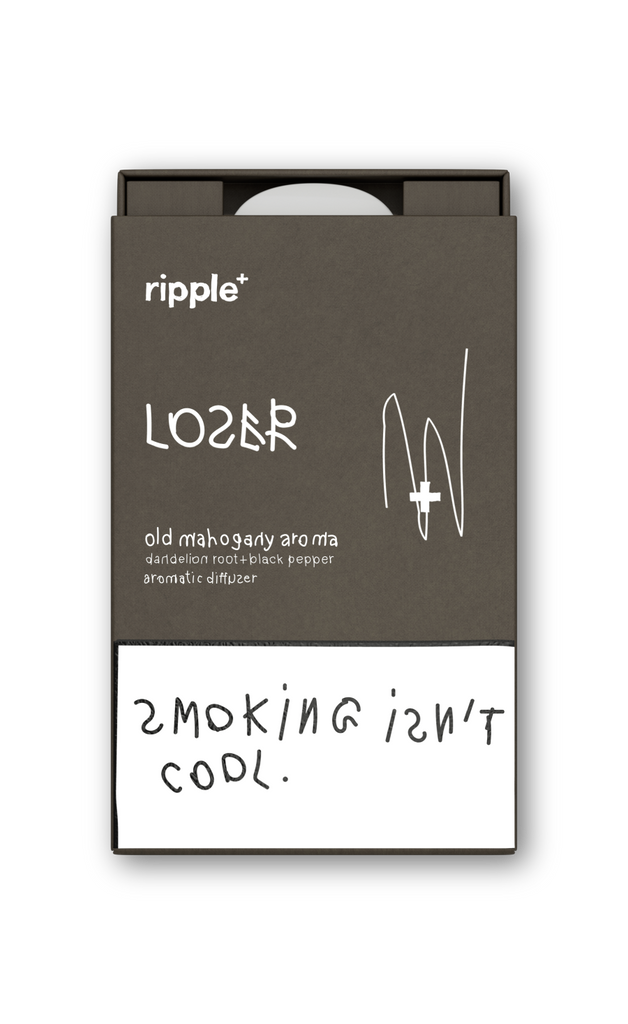 Ripple’s nicotine free old mahogany diffuser, LOSER