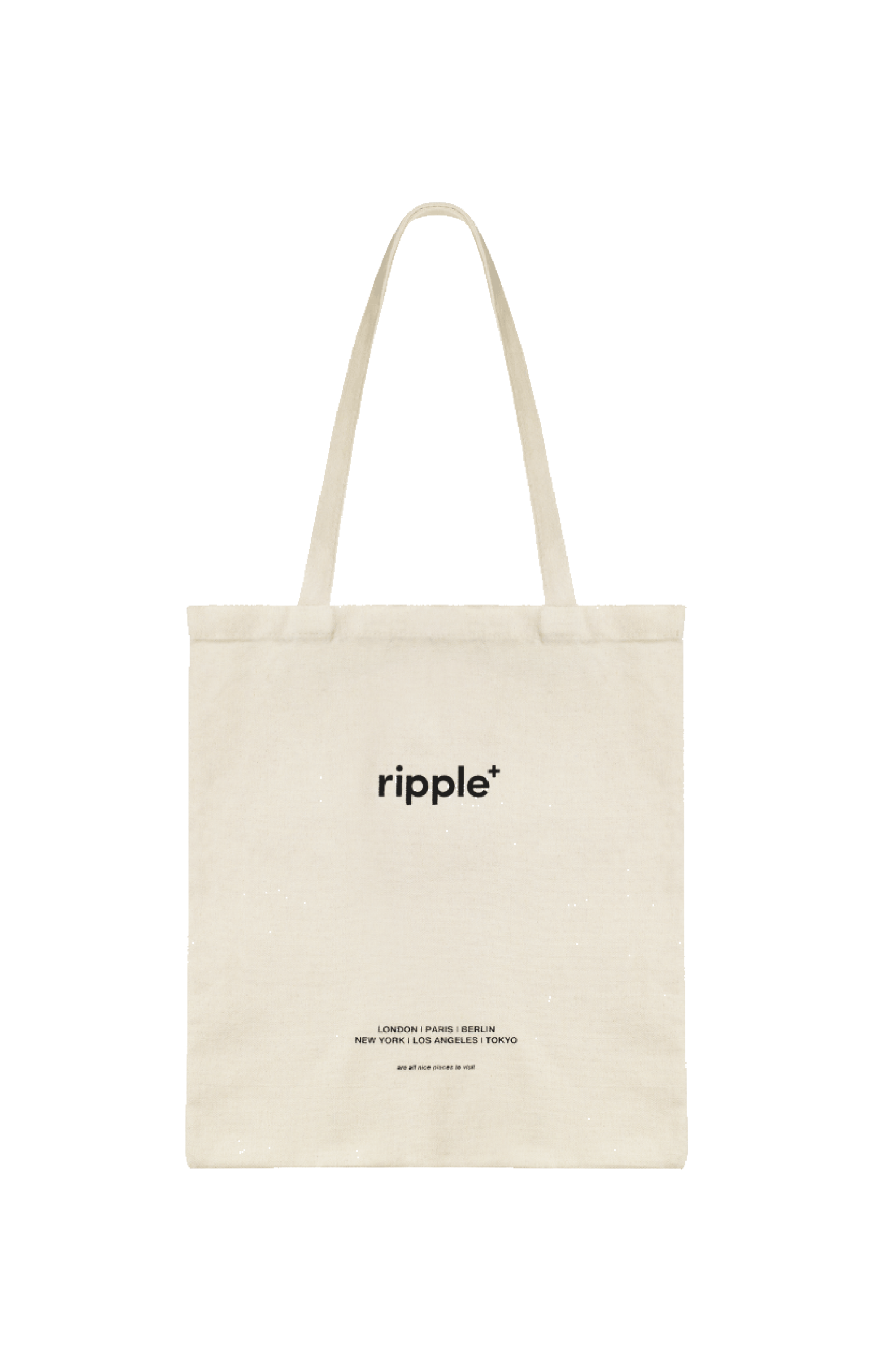 Ripple’s Cream Canvas Tote Bag