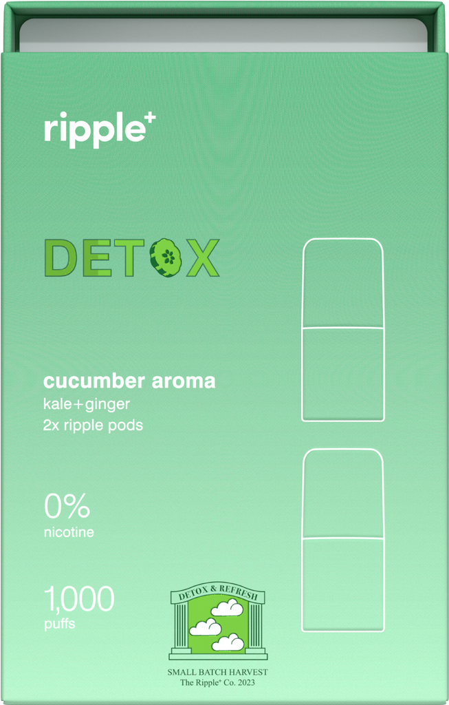 Ripple’s nicotine free cucumber diffuser, DETOX